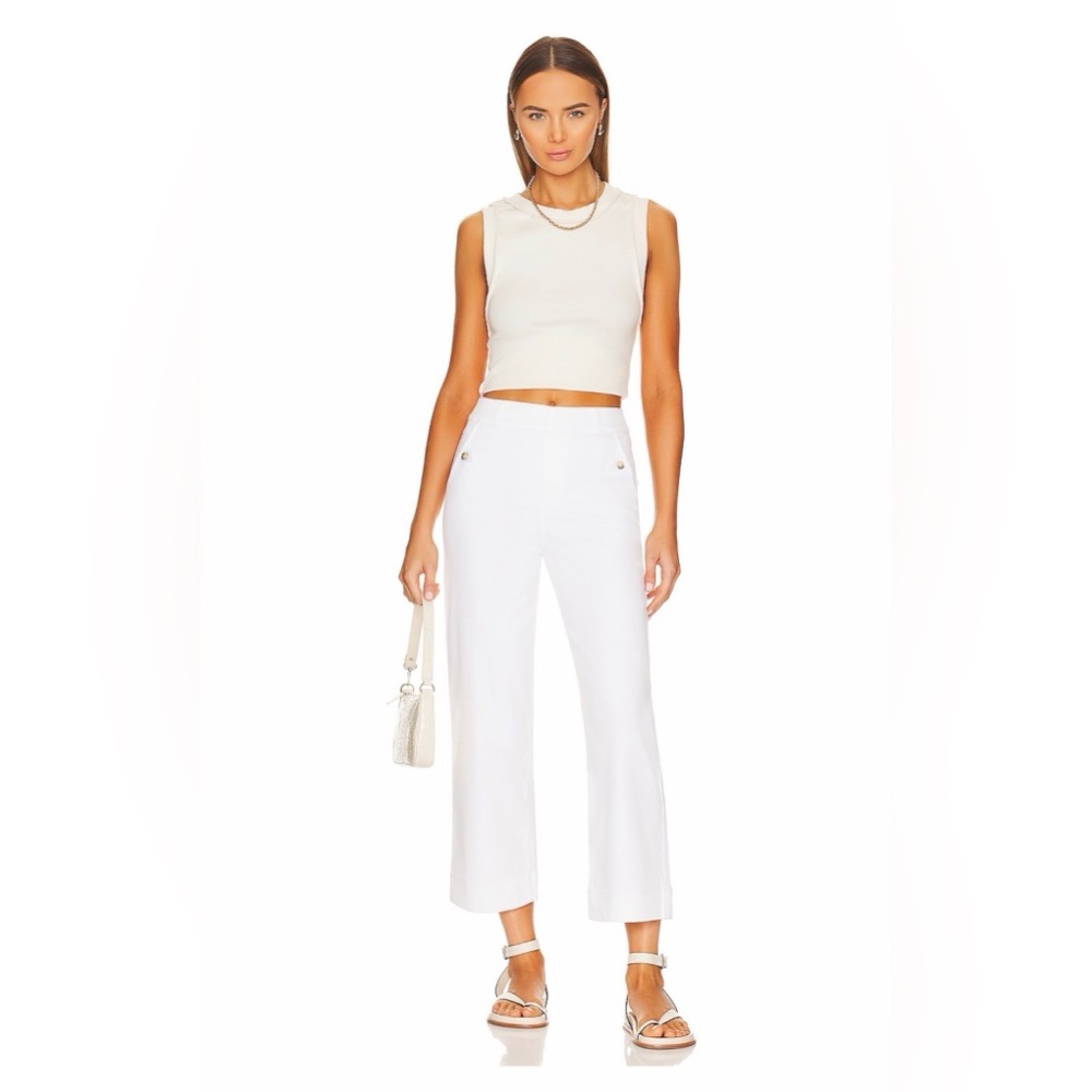 Spanx Stretch Twill Cropped Wide Leg Pants